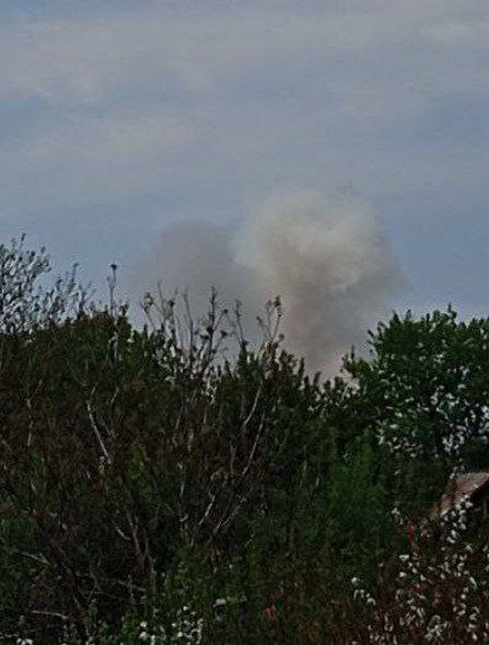 Violent explosions were reported in Kostiantynivka