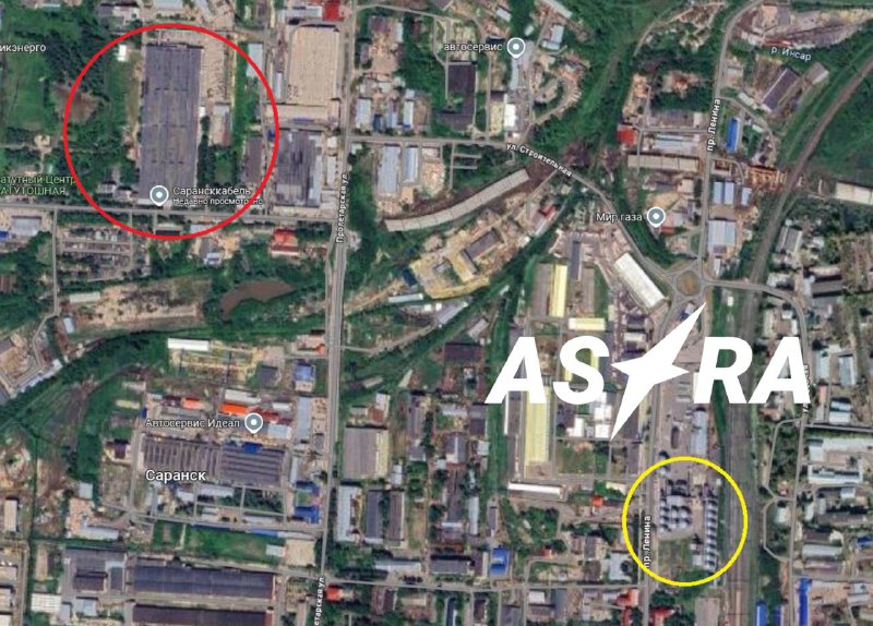 2 enterprises producing wires and cables including optical-fiber wires were attacked by strike drones in Saransk. Big fires at SaranskKabel and Optovolokonnye Systemy