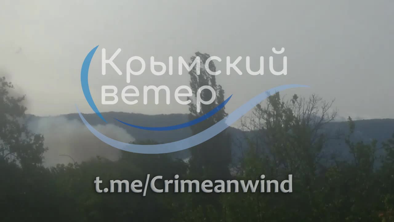 Ammunition depot is on fire in Perevalne in occupied Crimea. Detonations are audible in the district. Simferopol-Alushta highway has been closed 