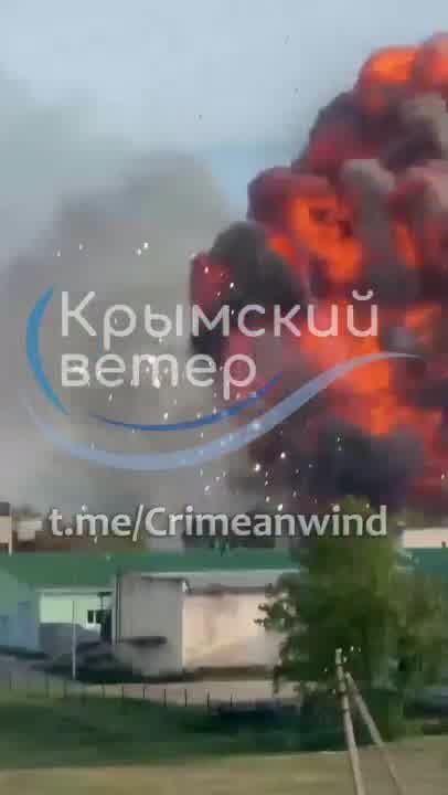 Detonation of the ammunition depot in Perevalne in occupied Crimea
