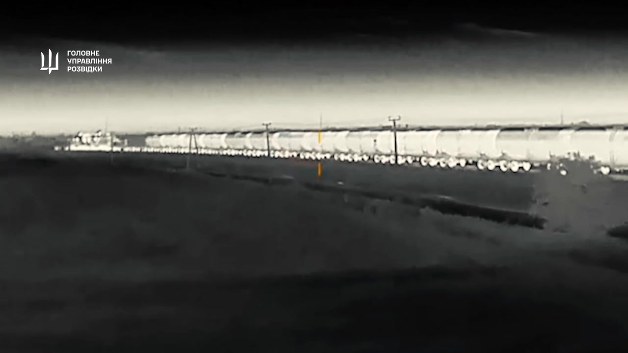 Drones of Ukrainian Military Intelligence have attacked train with fuel at the occupied part of Zaporizhzhia region