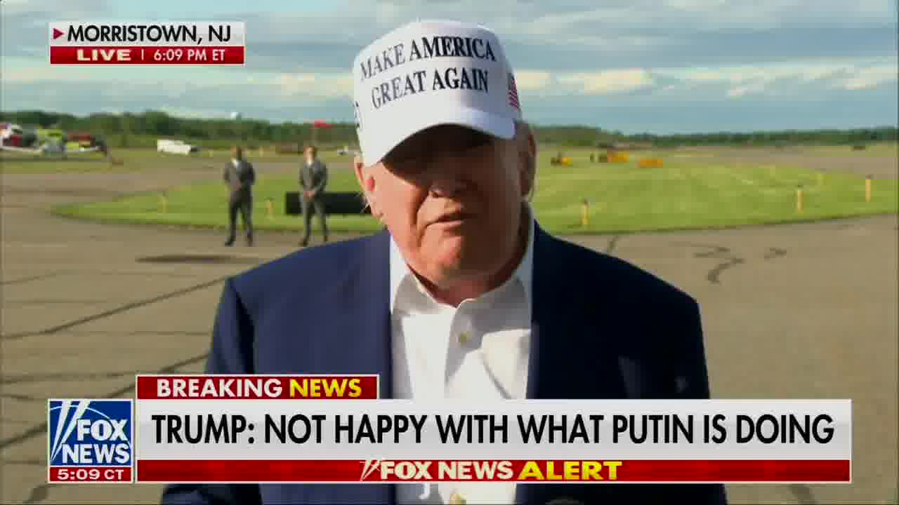 Trump: I'm not happy with what Putin is doing. He's killing a lot of people and I don't know what the hell happened to Putin. I've known him a long time . we're in the middle of talking and he's shooting rockets into Kyiv and other cities. I don't like it at all. I'm surprised.