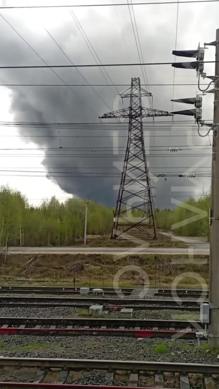 Explosions were reported at the Olenya airbase in Murmansk region