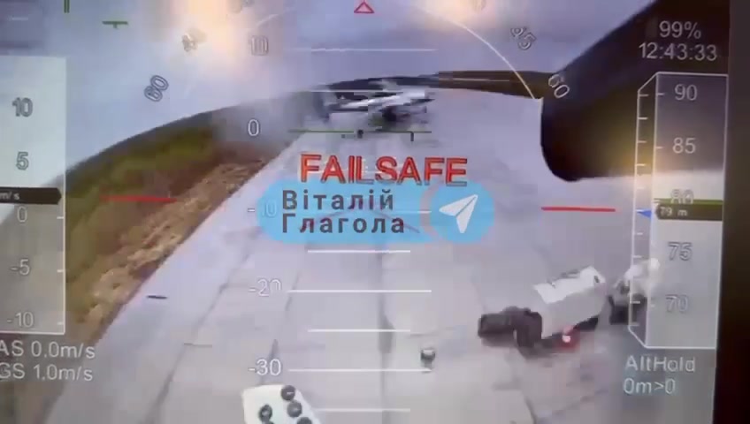 FPV drones strikes at the Tu-95MS bombers