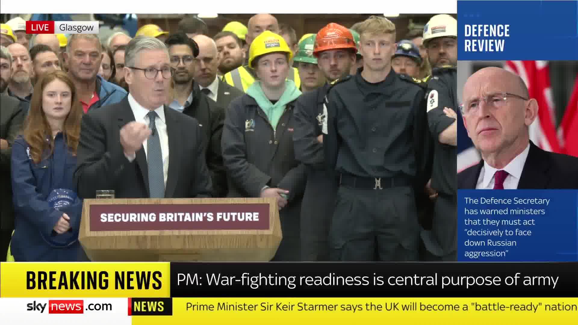 Прем'єр-міністр Стармер заявив, що Велика Британія переходить у режим військової готовності. Коли нам загрожують країни з передовими арміями, найкращим стримуючим фактором є готовність і демонстрація того, що ми можемо захистити мир силою, – сказав він.