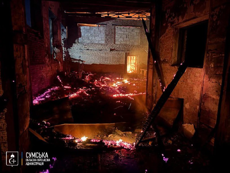 Russian army attacked bio ethanol production plant in Lebedyn of Sumy region with drones 