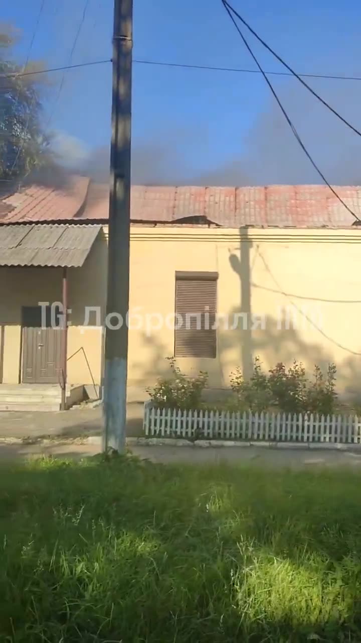 Russian bombardment destroyed a hospital in Rodynske earlier today