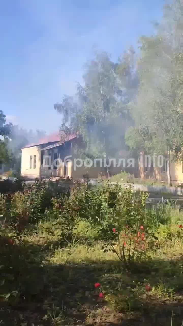 Russian bombardment destroyed a hospital in Rodynske earlier today