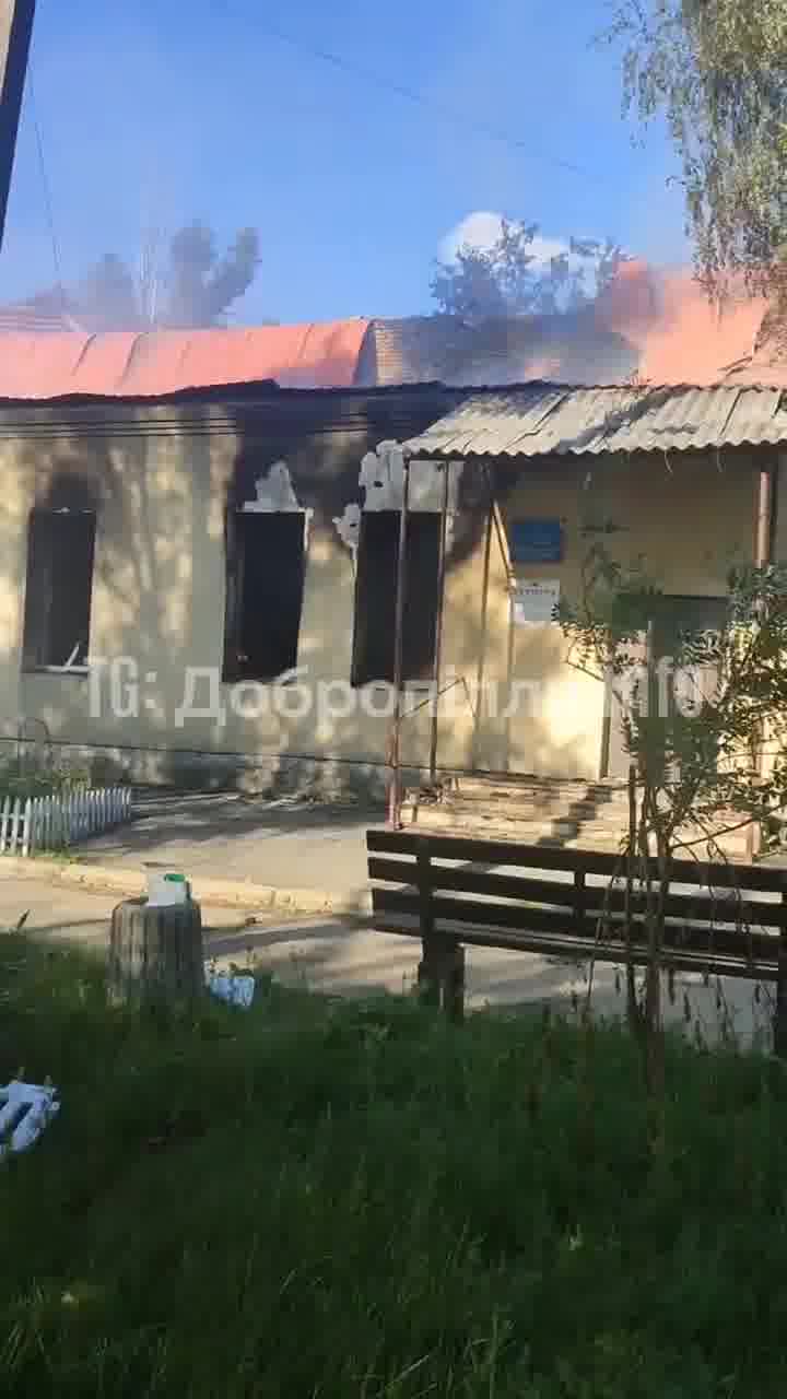Russian bombardment destroyed a hospital in Rodynske earlier today