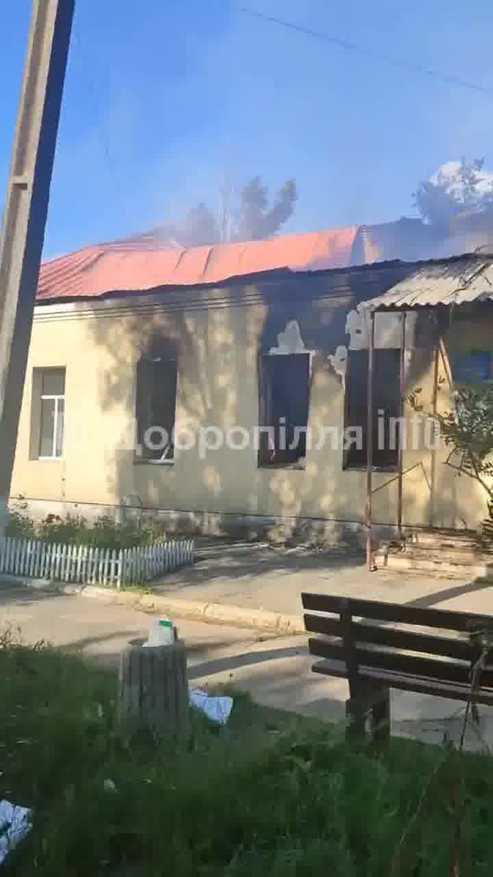 Russian bombardment destroyed a hospital in Rodynske earlier today