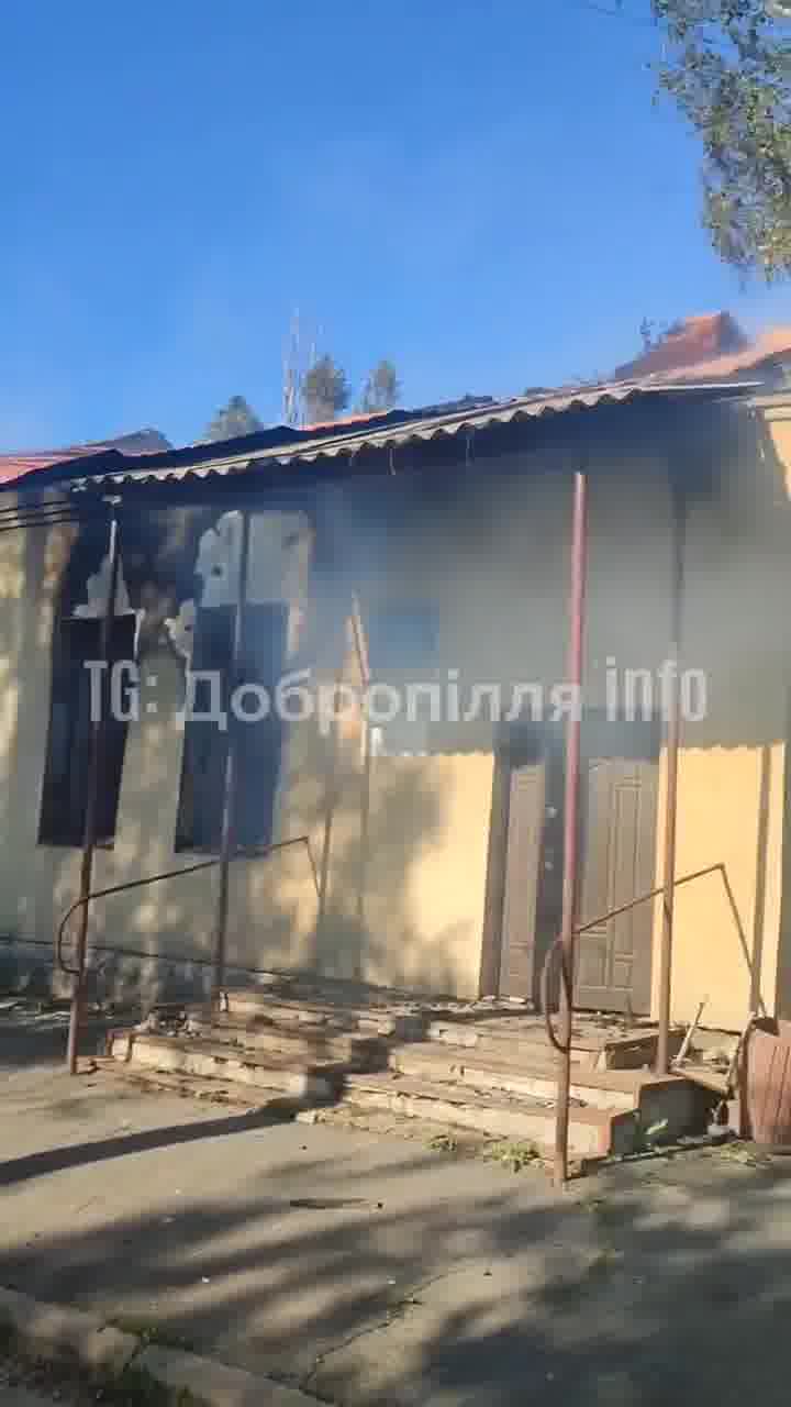 Russian bombardment destroyed a hospital in Rodynske earlier today