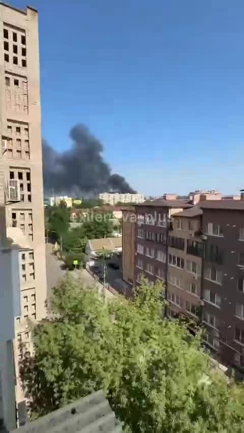 Big fire at Hydromash plant in occupied Melitopol