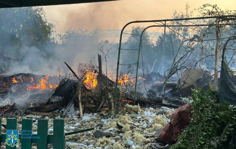 נזק במחוז בילחורוד-דניסטרובסקי כתוצאה מתקיפת רחפנים מסוג שאהד