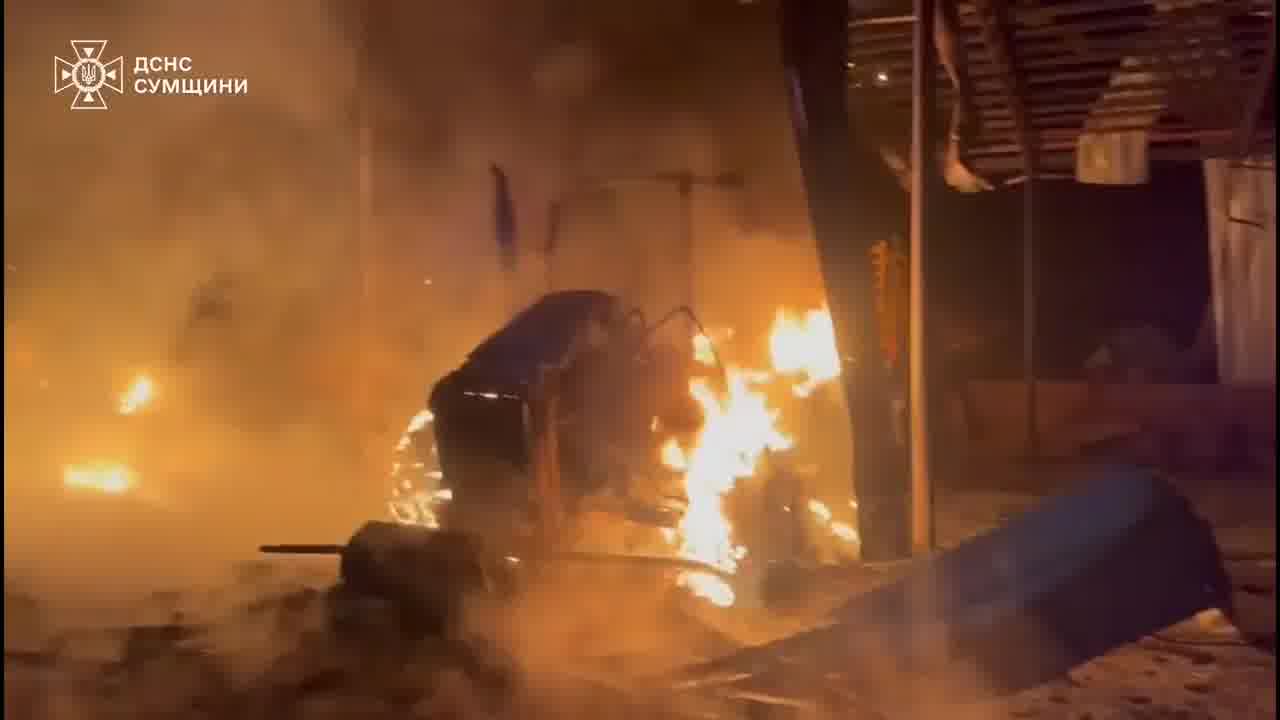 В Лебедине Сумской области беспилотник нанес удар по сельскохозяйственному предприятию