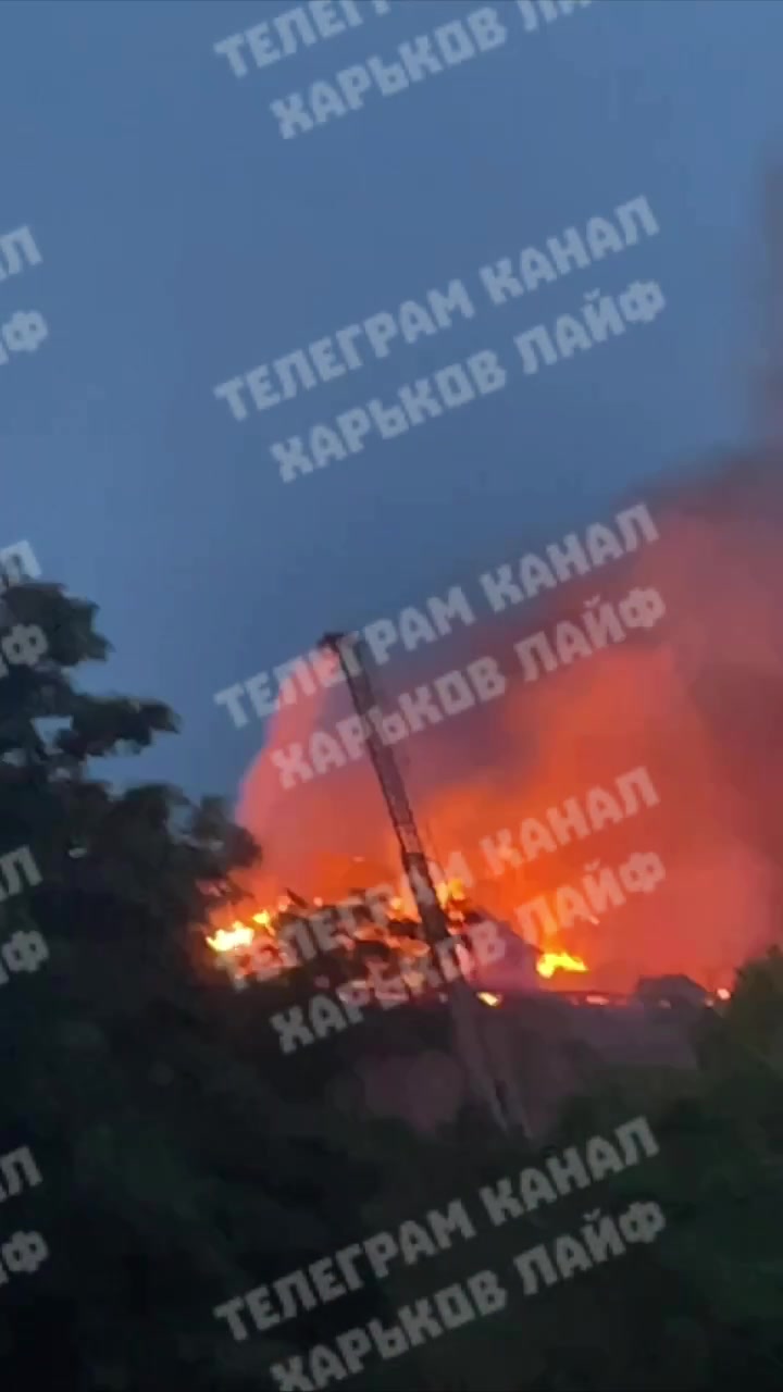 Fire reported at the military enlistment office in Kharkiv