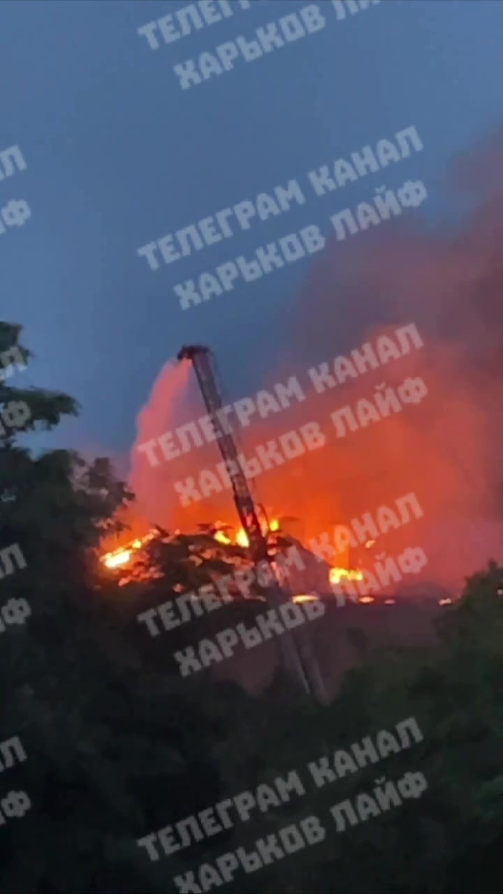 Fire reported at the military enlistment office in Kharkiv