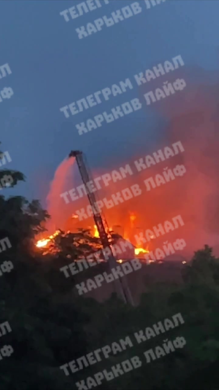 Fire reported at the military enlistment office in Kharkiv