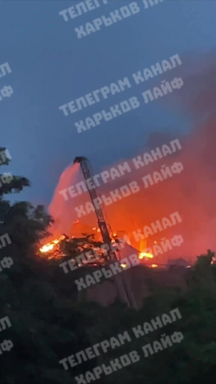 Fire reported at the military enlistment office in Kharkiv