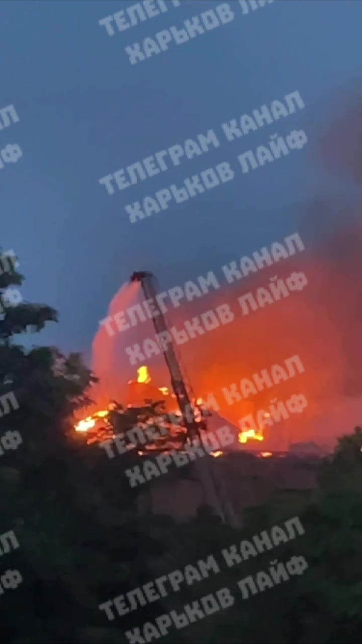 Fire reported at the military enlistment office in Kharkiv