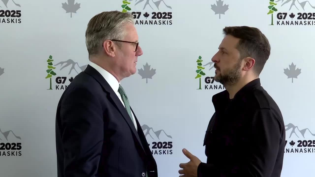 Zelensky and Starmer met on the sidelines of the G7 summit