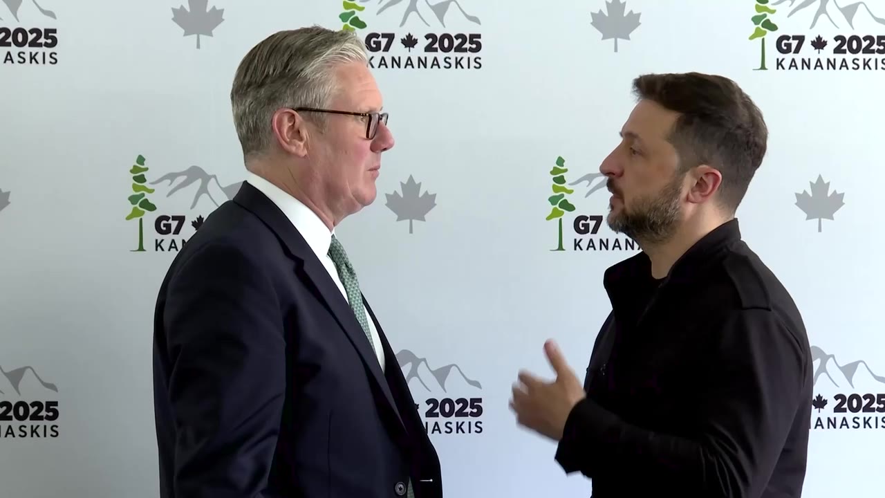 Zelensky and Starmer met on the sidelines of the G7 summit
