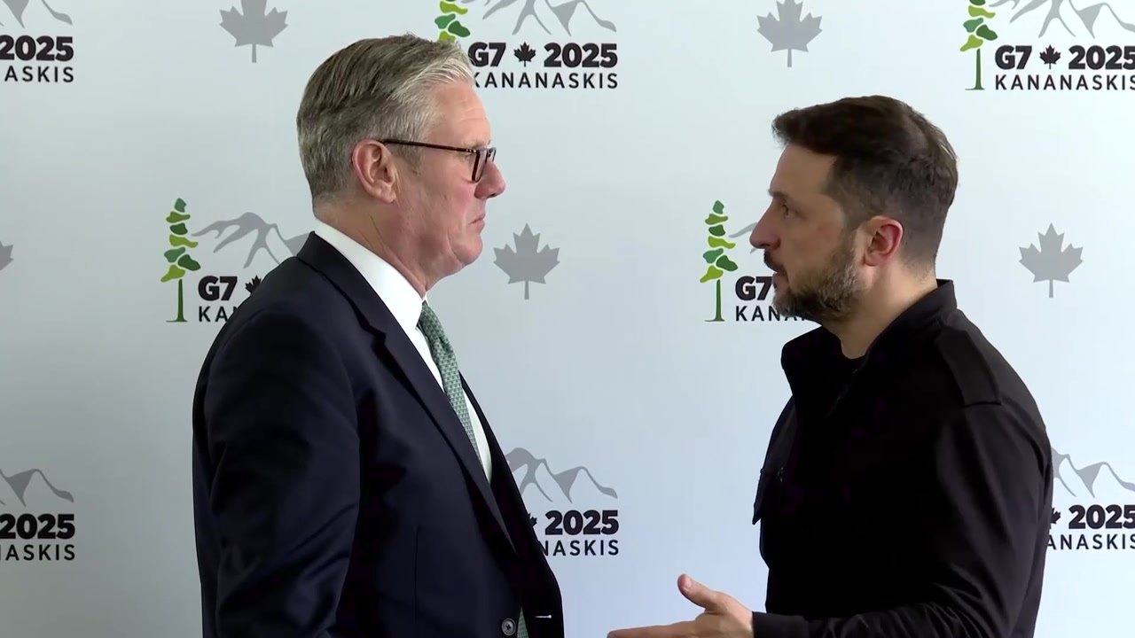 Zelensky and Starmer met on the sidelines of the G7 summit