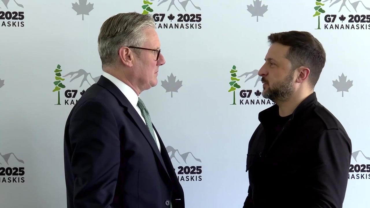 Zelensky and Starmer met on the sidelines of the G7 summit