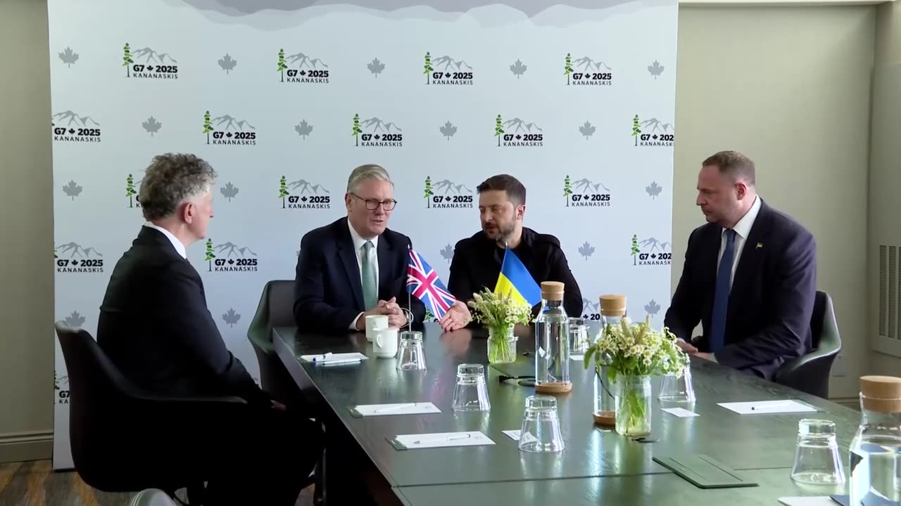 Zelensky and Starmer met on the sidelines of the G7 summit