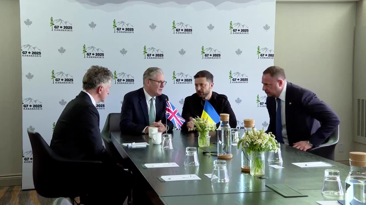 Zelensky and Starmer met on the sidelines of the G7 summit