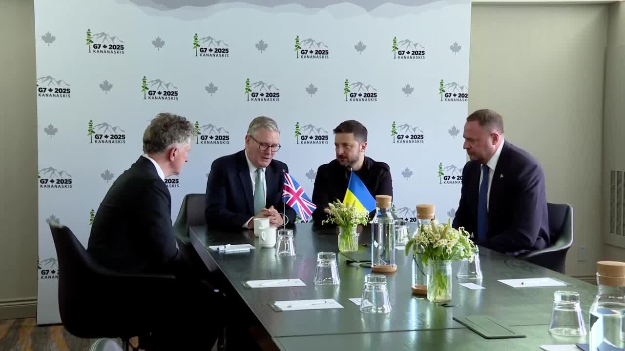 Zelensky and Starmer met on the sidelines of the G7 summit