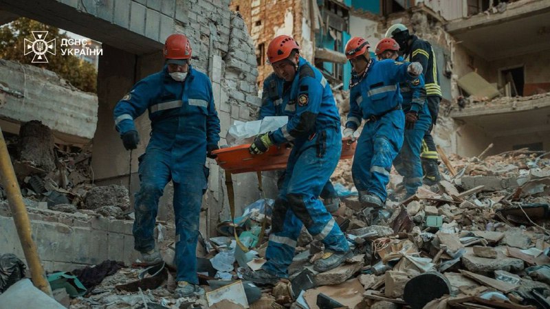 Search and rescue operation in Solomiansky district of Kyiv has been concluded, death toll rises to 23. In total 28 people killed, over 140 wounded as result of Russian missile and drone strikes in Kyiv yesterday