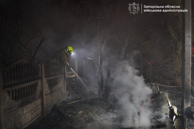 Destruction in Zaporizhzhia as result of Russian strikes