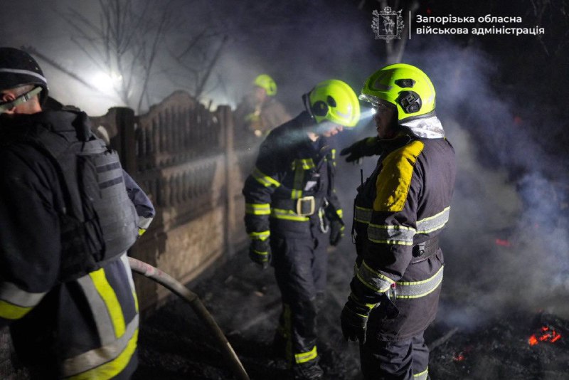 Destruction in Zaporizhzhia as result of Russian strikes