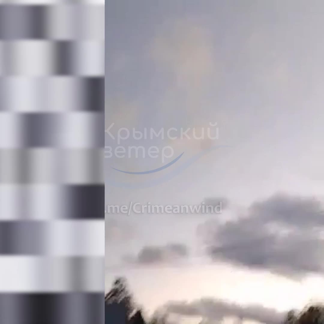 Flight of cruise missiles were reported in the northern Crimea