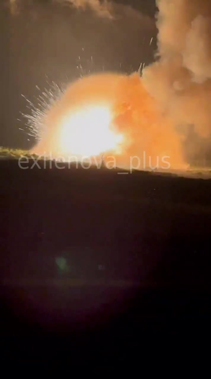 Sources in Security Service of Ukraine confirmed attack at ammunition depot near Velyke Orikhove near Khartsyzk yesterday evening