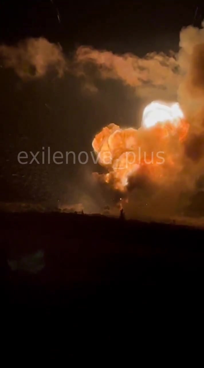 Sources in Security Service of Ukraine confirmed attack at ammunition depot near Velyke Orikhove near Khartsyzk yesterday evening