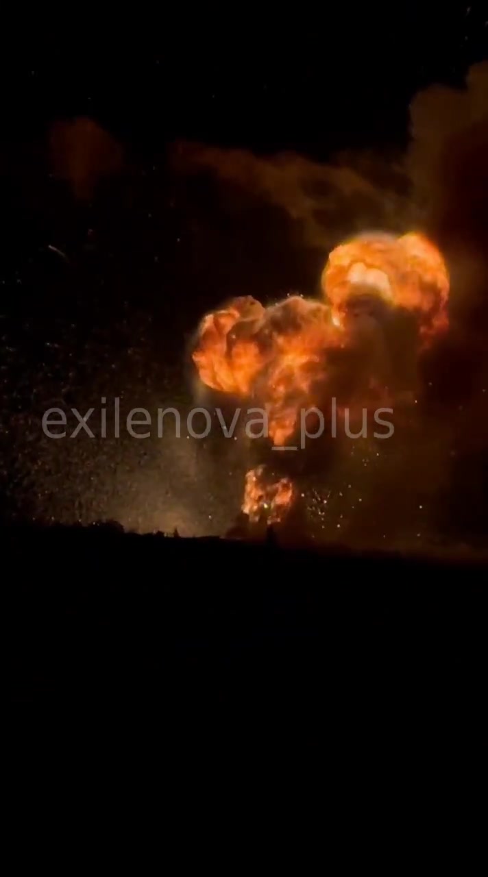 Sources in Security Service of Ukraine confirmed attack at ammunition depot near Velyke Orikhove near Khartsyzk yesterday evening