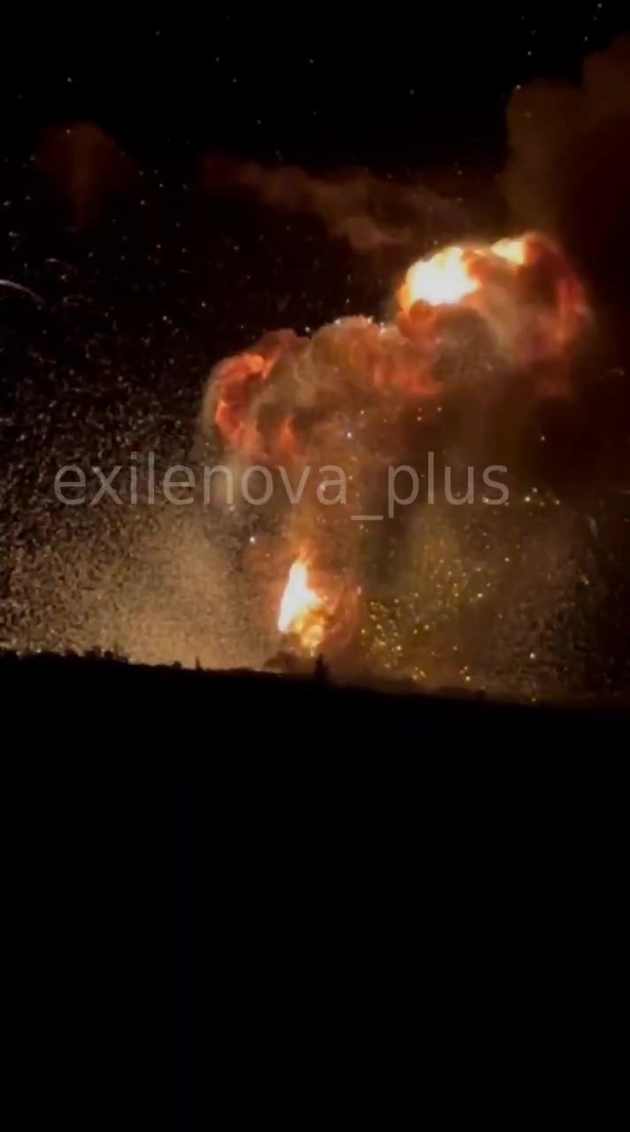 Sources in Security Service of Ukraine confirmed attack at ammunition depot near Velyke Orikhove near Khartsyzk yesterday evening