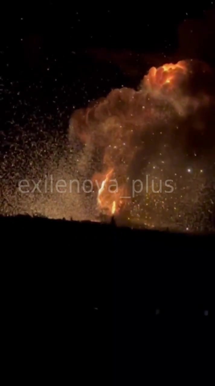 Sources in Security Service of Ukraine confirmed attack at ammunition depot near Velyke Orikhove near Khartsyzk yesterday evening