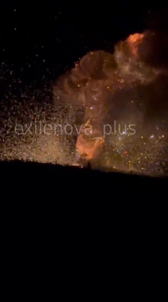 Sources in Security Service of Ukraine confirmed attack at ammunition depot near Velyke Orikhove near Khartsyzk yesterday evening