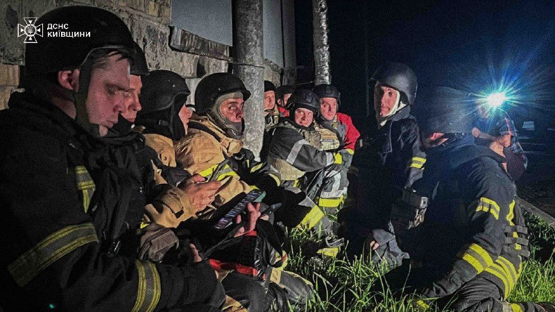 Škody v několika okresech Kyjevské oblasti v důsledku útoků dronů