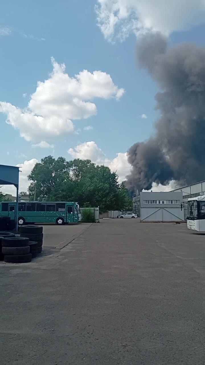 Fire at the chemical enterprise in Shebekine of Belgorod region after suspected drone strike