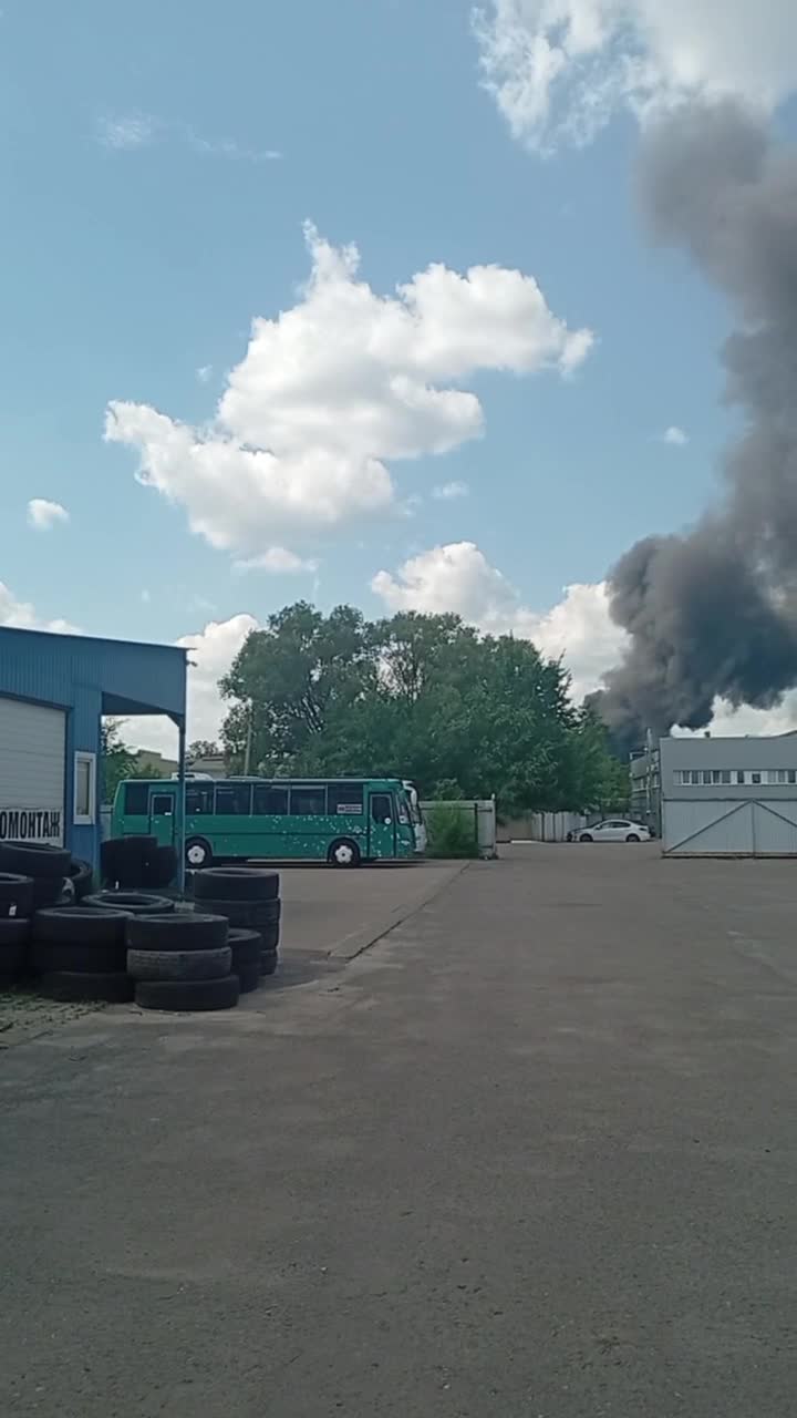 Fire at the chemical enterprise in Shebekine of Belgorod region after suspected drone strike
