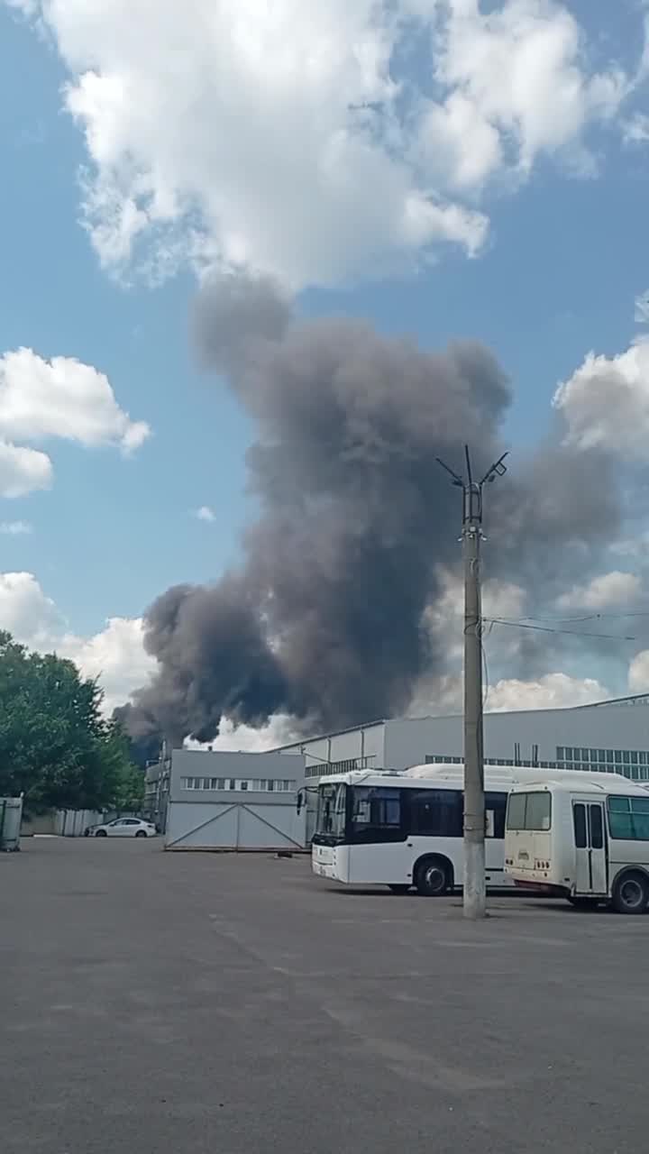 Fire at the chemical enterprise in Shebekine of Belgorod region after suspected drone strike