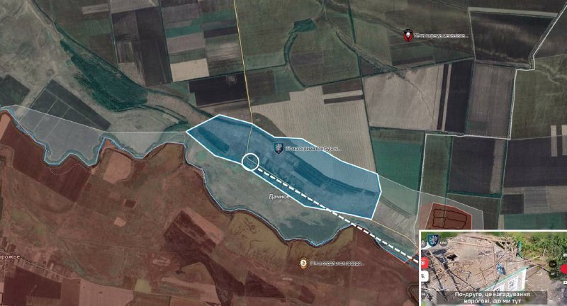 Ukrainian military had regained positions in Dachne village of Dnipropetrovsk region of Ukraine