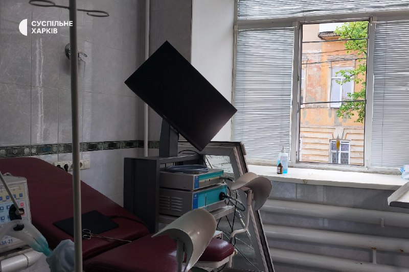 Damage in Kharkiv as result of the drones strikes this morning 