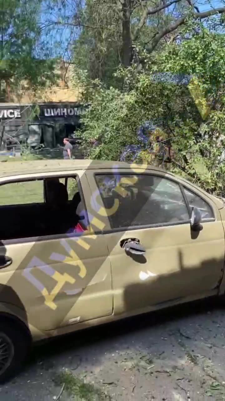 Damage to residential district in Odesa as result of drone strike