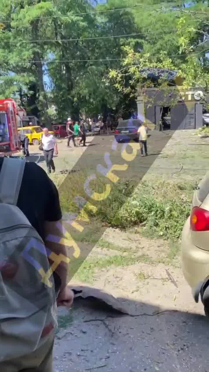 Damage to residential district in Odesa as result of drone strike