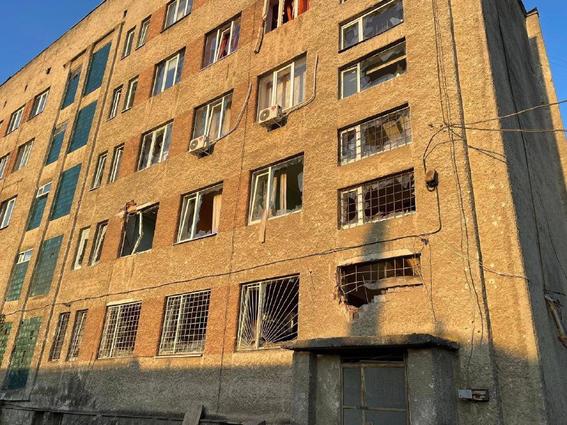 Damage in Chernivtsi to residential house as result of Russian missile strike 