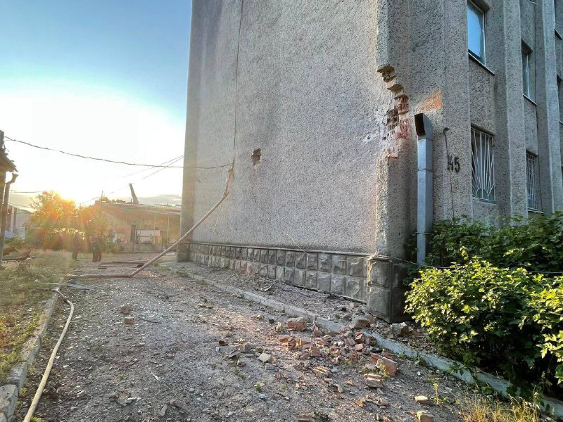 Damage in Chernivtsi to residential house as result of Russian missile strike 